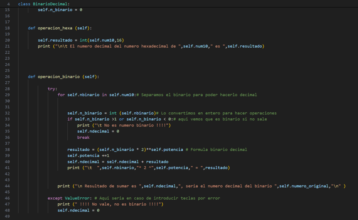 Conversión de binario a decimal y código fuente en Python – Blog de ...